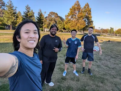 NextPhase.ai team playing soccer